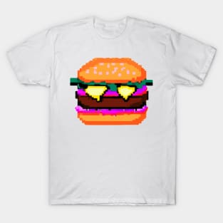 Pixel art burger 4 T-Shirt